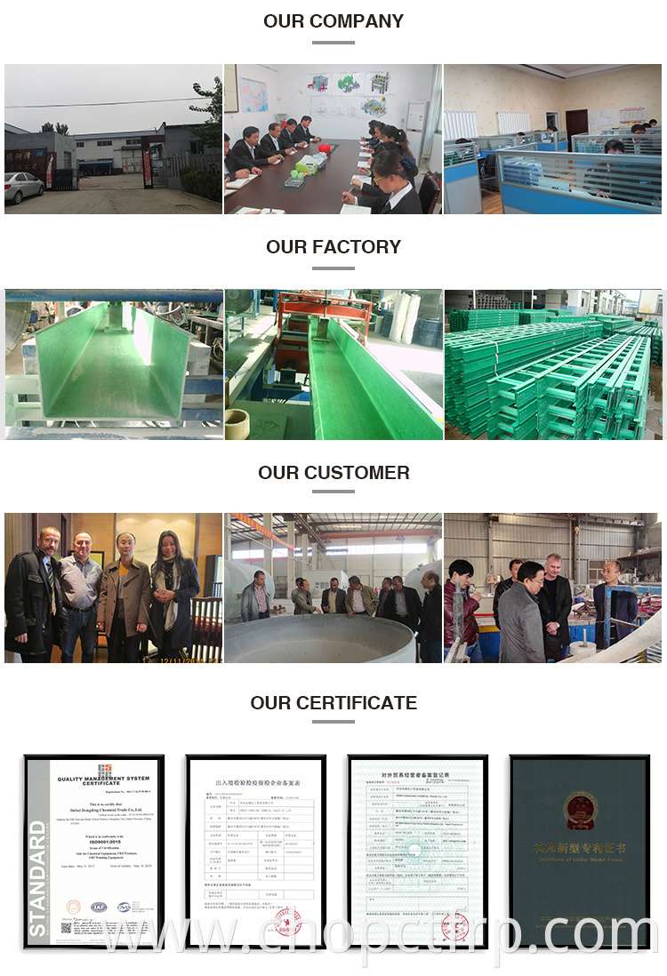 Glass fiber reinforced plastics ladder frp composite cable tray